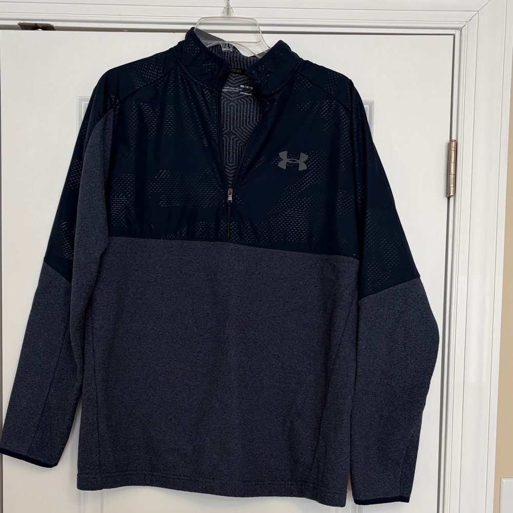 Under Armour Navy Quarter Zip Sz Med